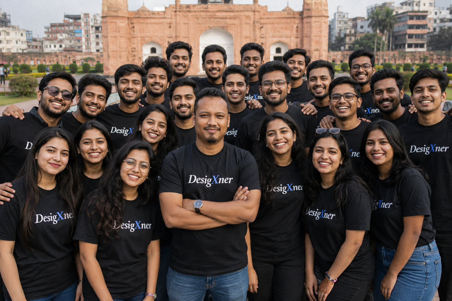DesigXner team outdoor group photo